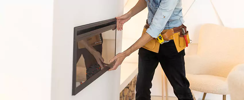 Metal Fireplace Installation in Apple Valley, California