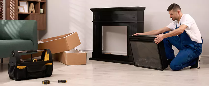 Old Rusted Metal Fireplace Repair And Replacement in Apple Valley, CA
